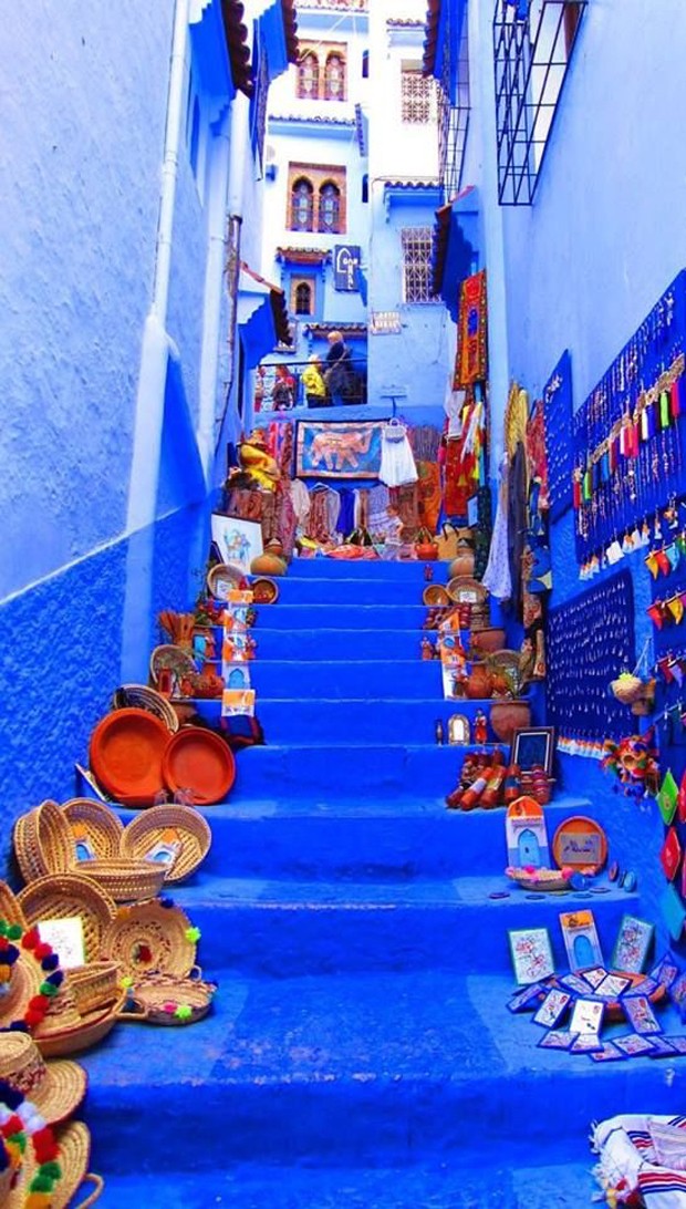 Chefchaouen, Marrocos (Foto: Reprodução / Pinterest)