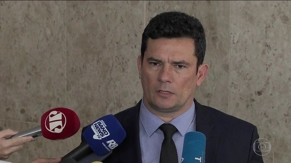 O ministro da JustiÃ§a e SeguranÃ§a PÃºblica, SÃ©rgio Moro â€” Foto: ReproduÃ§Ã£o/JN