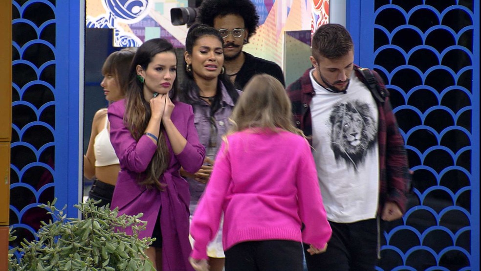 BBB21: Pocah chorou bastante com o resultado desta terça, 24/3 — Foto: Globo