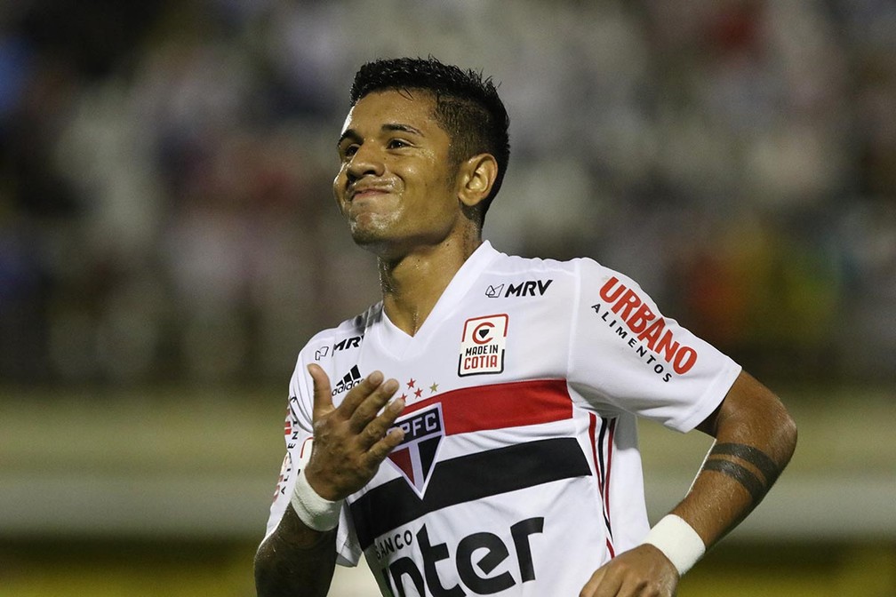 Galeano está no time sub-20 do São Paulo — Foto: Rubens Chiri/saopaulofc.net