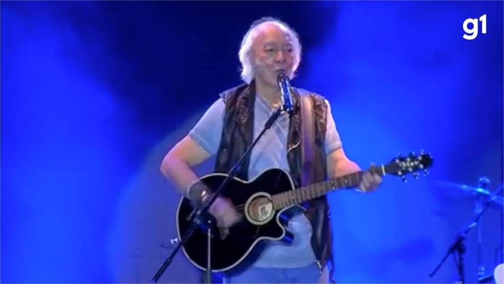 Erasmo fez show pela última vez em MS em 2014.  — Foto: TV Morena/Reprodução