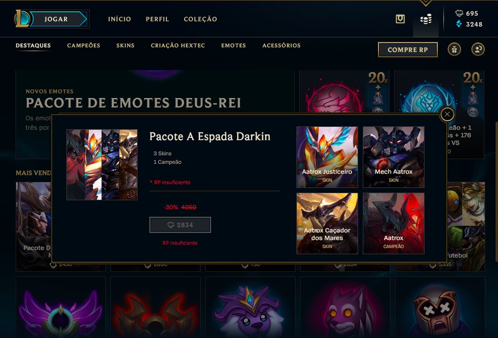 League of Legends tem uma loja imensa, mas não se preocupe em gastar (Foto: Reprodução/Felipe Vinha)