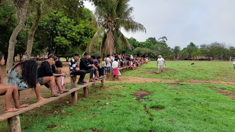 Indígenas do Parque Indígena Xingu, em Mato Grosso