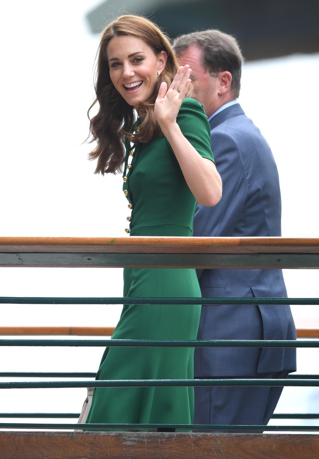 LONDON, ENGLAND - JULY 13: Catherine, Duchess of Cambridge arrives on day twelve of the Wimbledon Tennis Championships at All England Lawn Tennis and Croquet Club on July 13, 2019 in London, England. (Photo by Karwai Tang/Getty Images) (Foto: Getty Images)