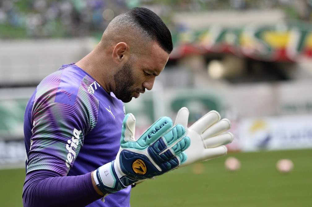 Weverton tem se destacado no gol do Palmeiras em 2020 — Foto: Marcos Ribolli