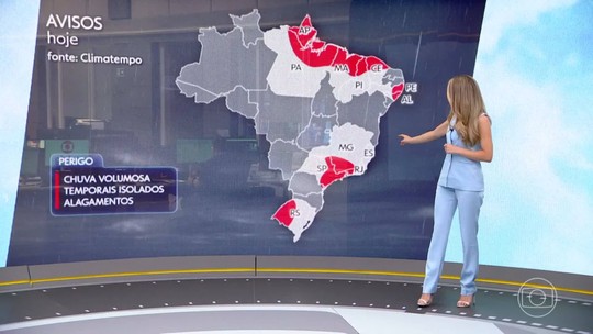 Em meio a onda de calor, Inmet emite alerta para chuvas intensas em quase todo o país; veja LISTA