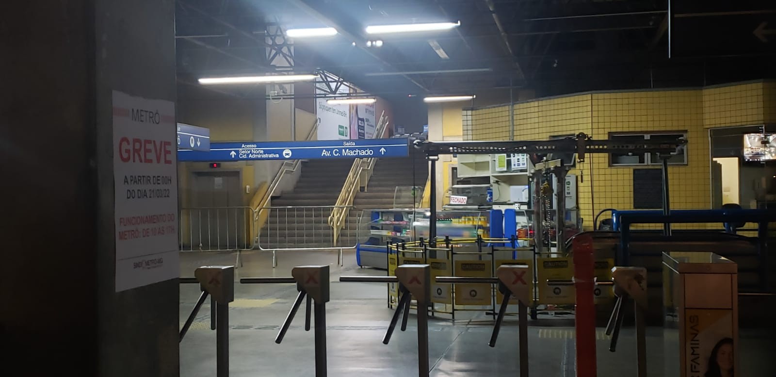 Metrô entra em greve em BH; entenda o que pedem os metroviários