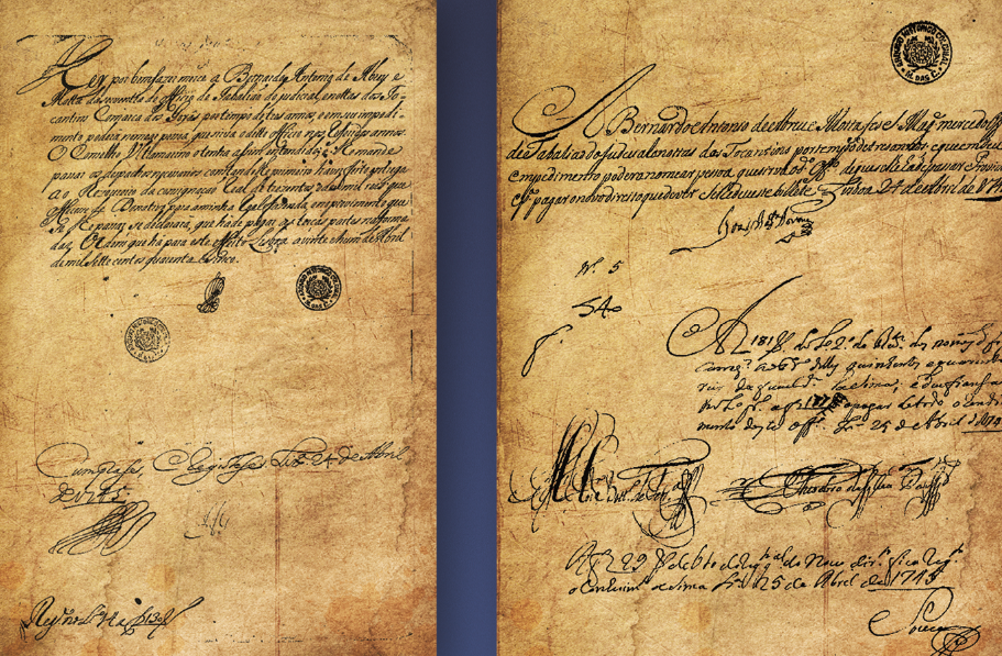 Primeiro documento do Tocantins, de 1745 (Foto: Divulgação)