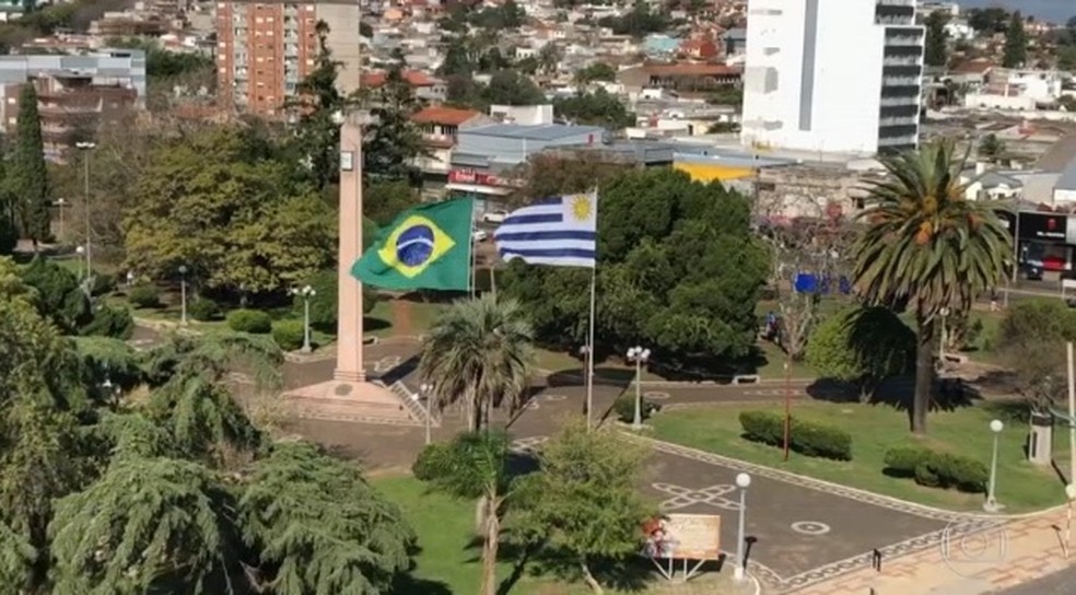 Brasil e Uruguai fecham acordo de reciprocidade para combater coronavírus na fronteira do RS — Foto: Reprodução/RBS TV