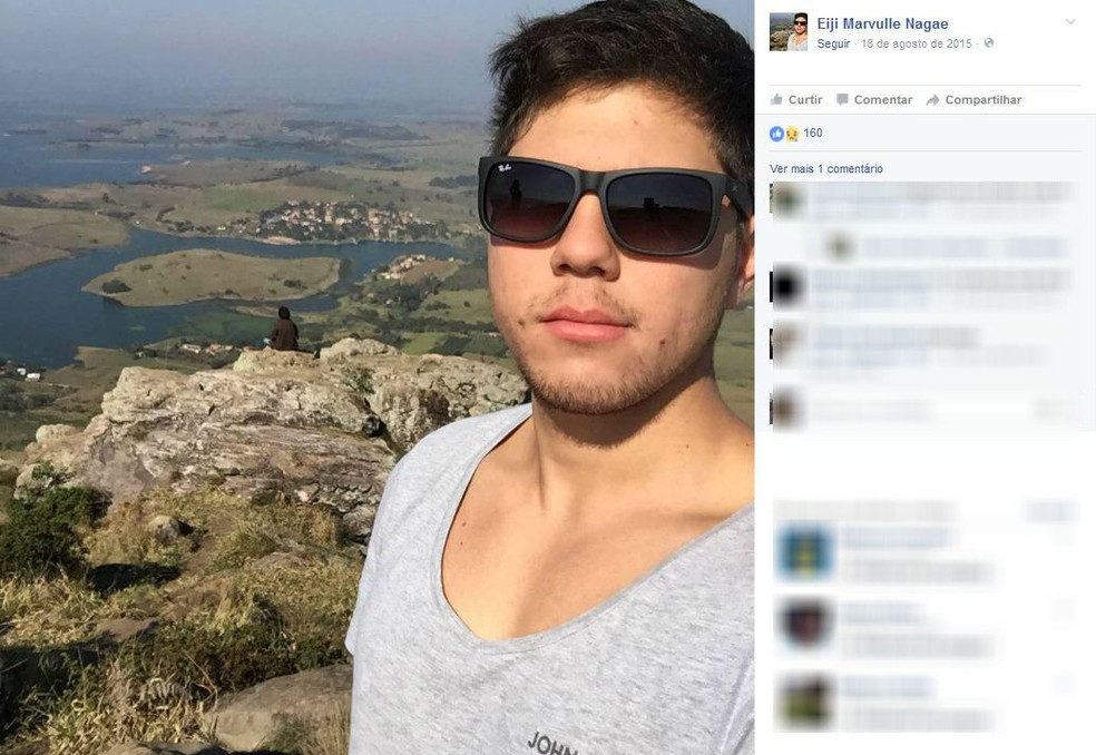 Vítima foi baleada em frente a faculdade, em Ourinhos — Foto: Facebook/Reprodução