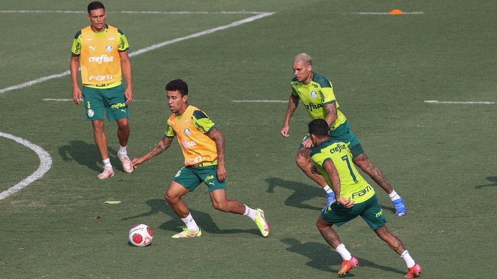 Treino do Palmeiras desta terça-feira — Foto: Cesar Greco / Ag. Palmeiras