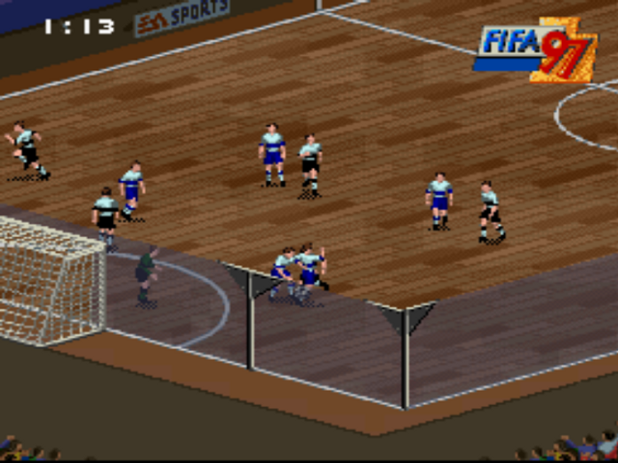 FIFA 97 foi o primeiro título com o modo salão (Foto: Reprodução)
