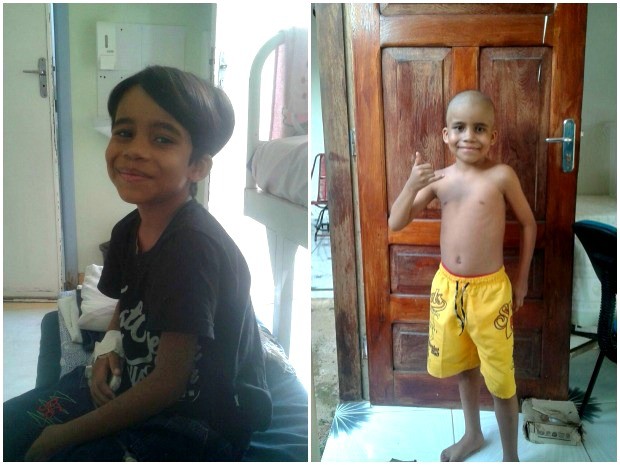 Wagner dos Santos tem 8 anos e luta há cinco meses contra a leucemia em Rio Branco (Foto: Arquivo pessoal)