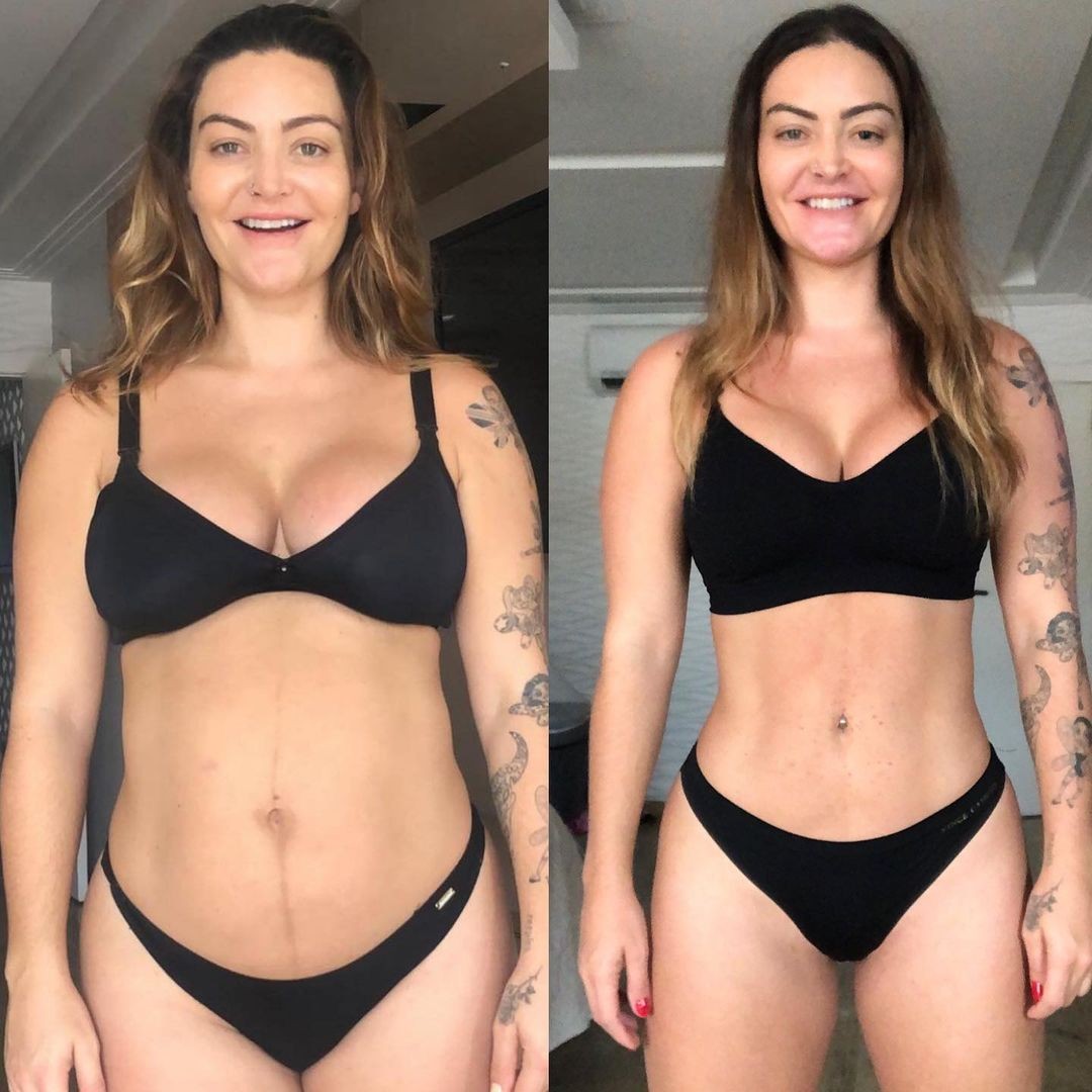 Laura Keller mostra mudança do corpo em 6 meses; compare (Foto: Instagram)
