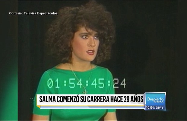 Salma Hayek em 1986, aos 20 anos (Foto: Reprodução)