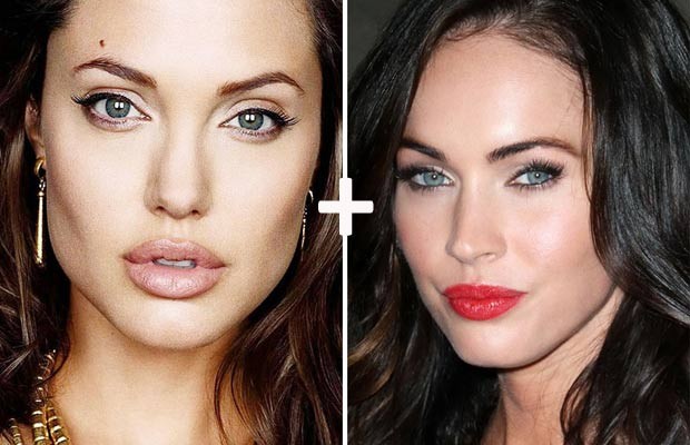 O norueguês Pedro Berg Johnsen gosta de misturar o rosto de famosas, como Angelina Jolie e Megan Fox (Foto: Getty Images)