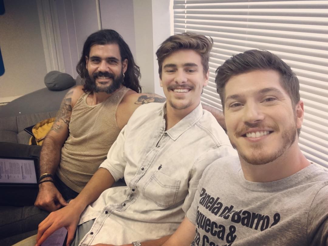 Caio Paduan, Juliano Cazarré e Bruno Montaleone (Foto: Reprodução/Instagram)