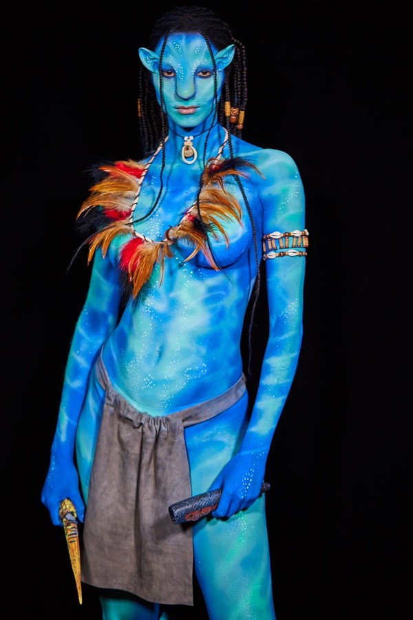 Lais Ribeiro fantasiada de Avatar (Foto: Reprodução Instagram)