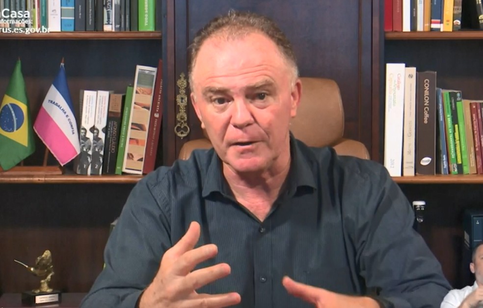 Casagrande pede respeito ao isolamento, no ES — Foto: Reprodução/ TV Gazeta