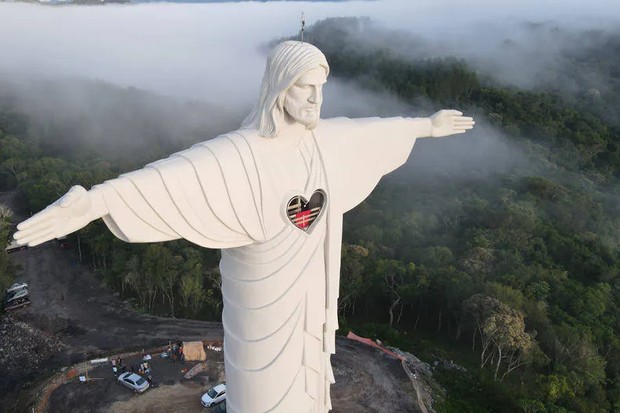 Cristo maior que o do Rio é inaugurado em cidade gaúcha (Foto: Émerson Édson Rückert/Divulgação)