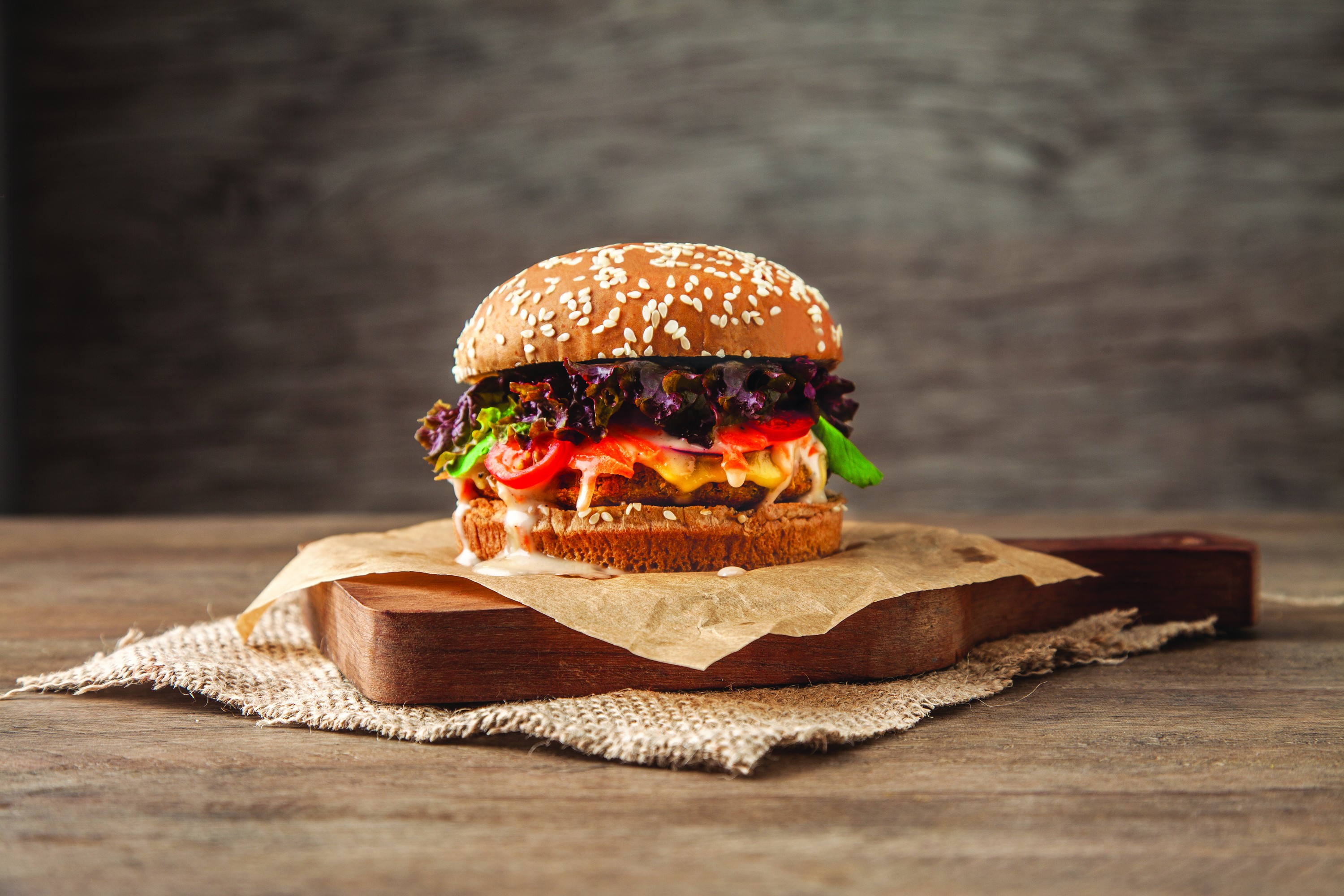 O hambúrguer de quinoa do Hare Burger (Foto: Divulgação)