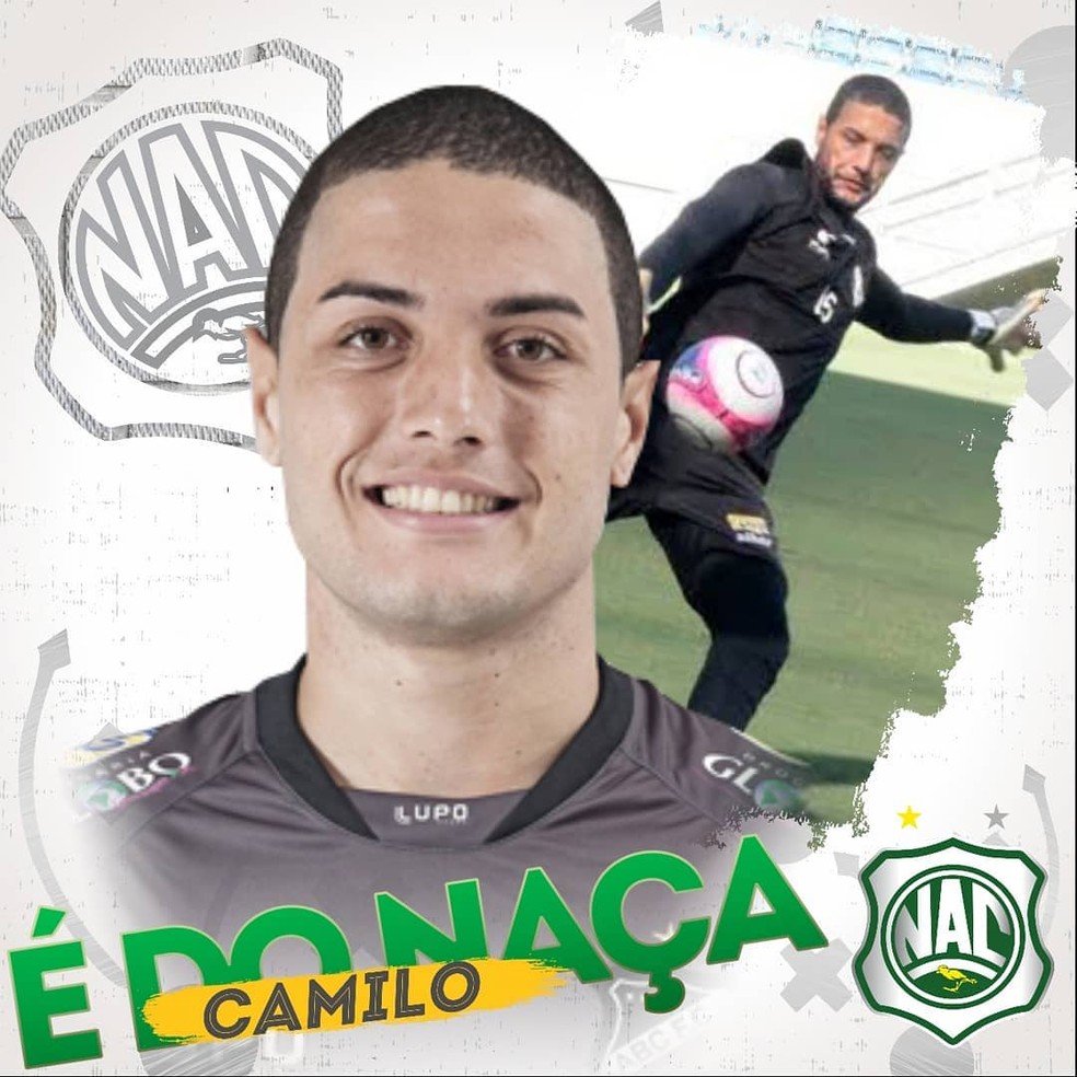 Camilo � o primeiro goleiro confirmado pelo Nacional de Patos para 2020 � Foto: Divulga��o / Nacional de Patos