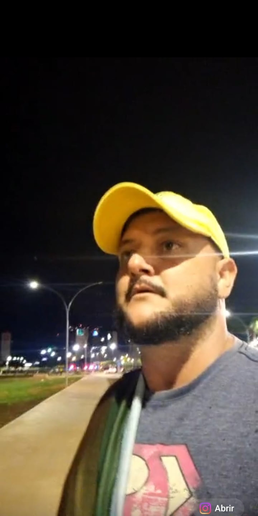 Adriano Vilhenense, de Vilhena, já foi candidato na cidade e estava na área após confronto com a polícia — Foto: Instagram/Reprodução