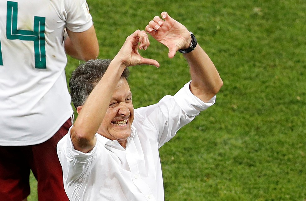 Osorio comandou o MÃ©xico na Copa do Mundo da RÃºssia (Foto: Darren Staples/Reuters)