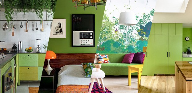 10 ambientes decorados com verde Greenery, a cor de 2017 da Pantone (Foto: Casa Vogue)