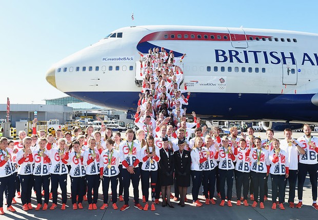Time Grã-Bretanha chega em casa após a Rio 2016 (Foto: Stuart C. Wilson/Getty Images)