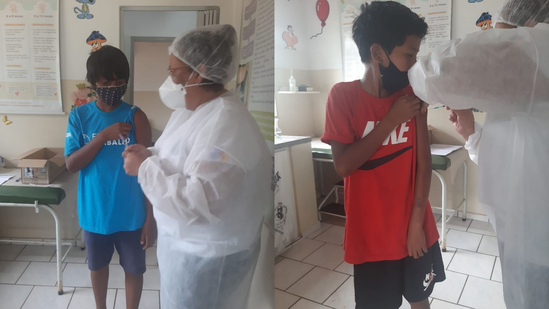 Aldeia indígena Vanauíre vacina crianças de 5 a 11 anos com e sem comorbidades em Arco-Íris 