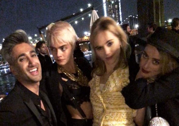 Tan France, Cara Delevingne, Suki Waterhouse e Amber Heard (Foto: Reprodução/Instagram)