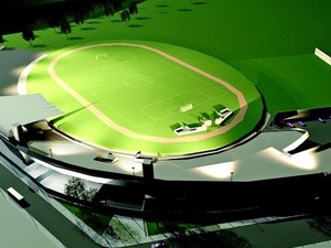 Projeto do estádio municipal de Guarujá (Foto: Globoesporte.com)