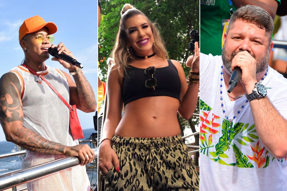 Arrastão terá Léo Santana, Lore Improta e Danniel Vieira (Foto: Arte G1)