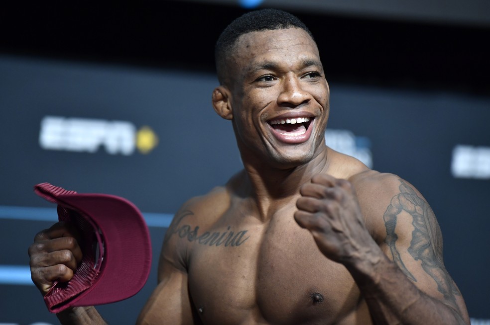 Jailton Malhadinho chegou ao UFC via Contender Series após vitória em setembro de 2021 — Foto: Chris Unger/Zuffa LLC