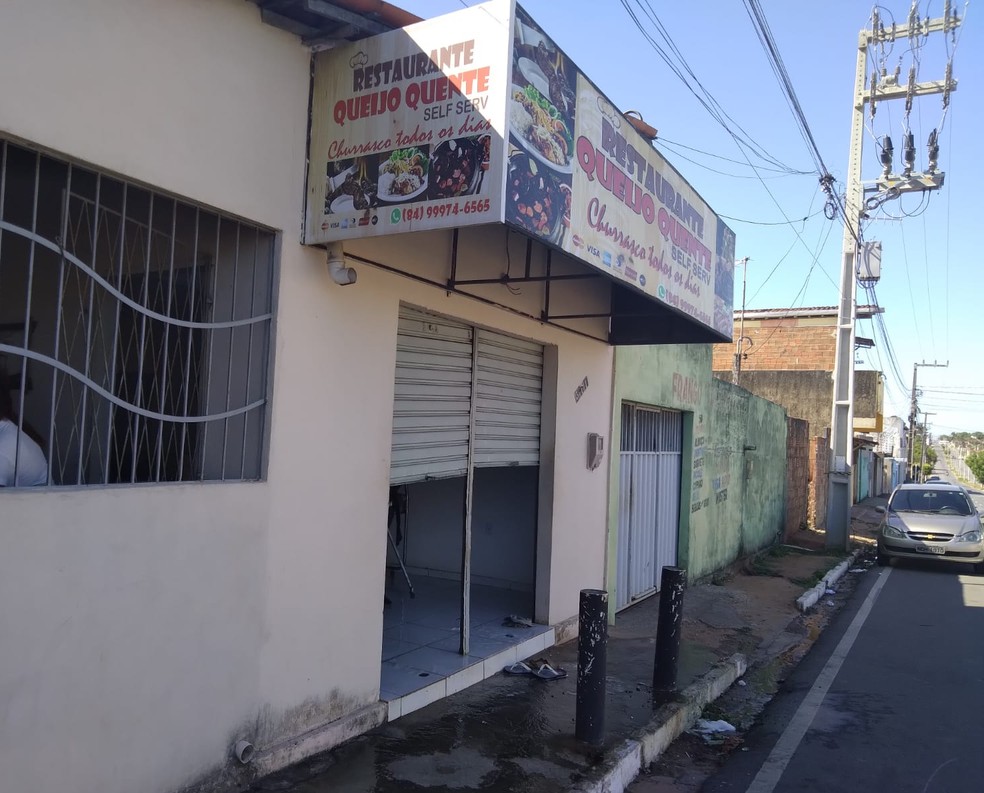 Crime aconteceu no bairro Santo Antônio, em São Gonçalo do Amarante — Foto: Julianne Barreto/Inter TV Cabugi