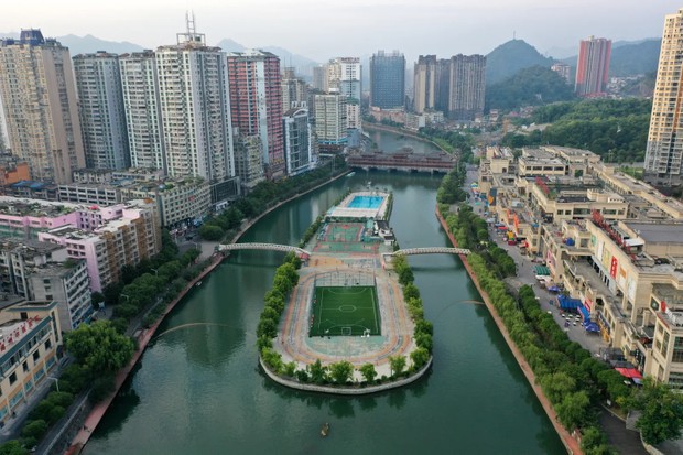 Os 10 campos de futebol mais espetaculares do mundo -china (Foto: Getty Images)