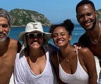 Os casais Estevão Ciavatta e Regina Casé e Jéssica Ellen e Dan Ferreira | Reprodução/Instagram