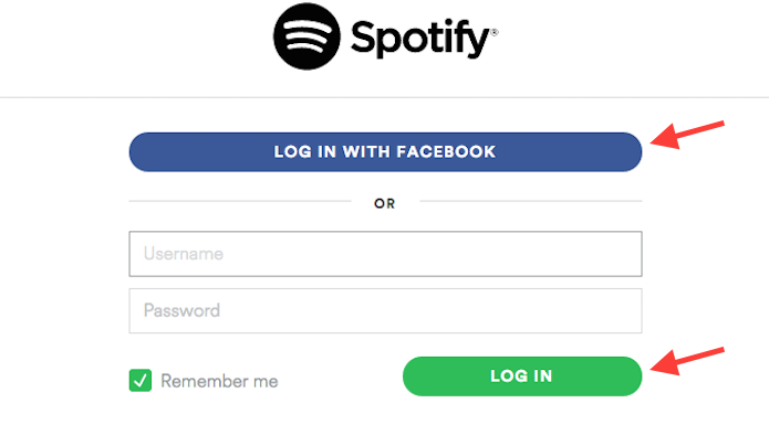Realizando login no Spotify para cancelar uma assinatura premium (Foto: Reprodução/Marvin Costa)