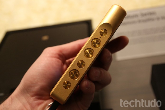 Walkman de ouro da Sony (Foto: Fabricio Vitorino/TechTudo)
