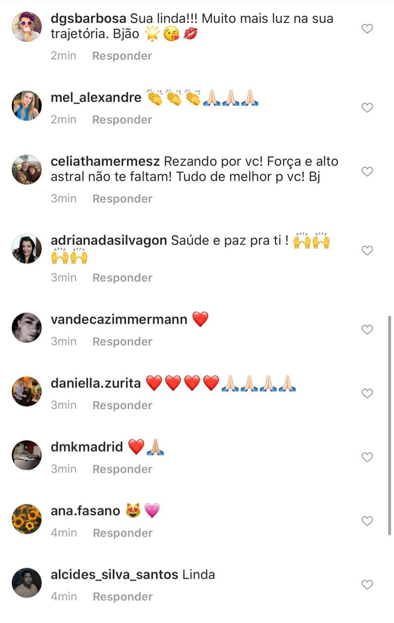 Fernanda Motta recebe mensagens de apoio ao falar sobre câncer de mama (Foto: Reprodução/Instagram)