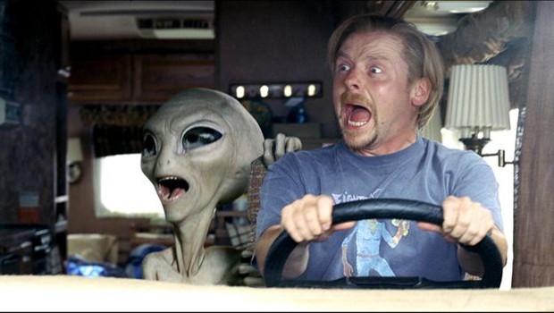 O visual de Paul, o alienígena, é uma homenagem ao clássico alienígena de Roswell (Foto: ALAMY VIA BBC)