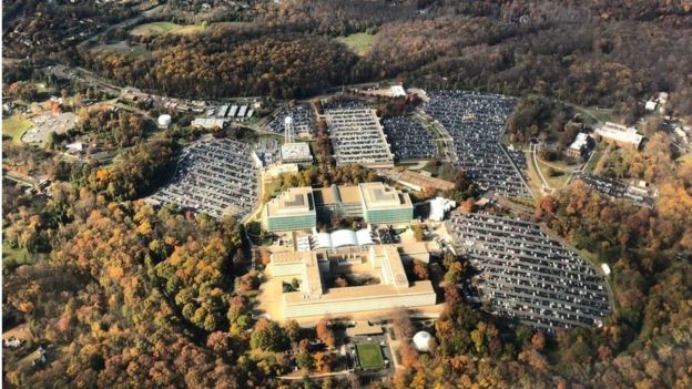 BBC: Imagem aérea da sede da CIA em Langley, no Estado da Virgínia (Foto: AFP VIA BBC )