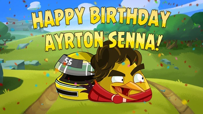 Senna Bird chega a Angry Birds Go (Foto: Divulga??o/Rovio)
