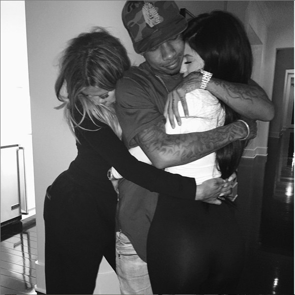 Khloé Kardashian, Kylie Jenner e Tyga (Foto: Instagram)