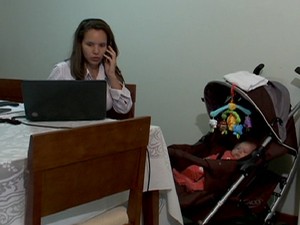 Mães trabalhadoras (Foto: reprodução Globo News)