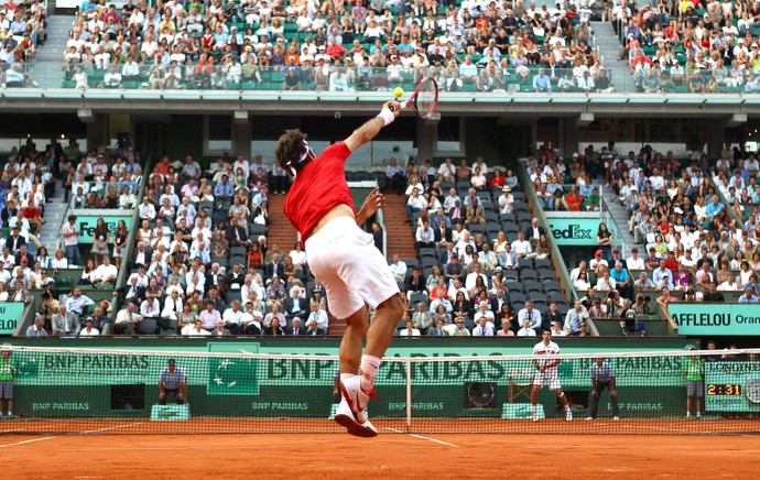 Federer x Djokovic - Roland Garros 2011 (Foto: Getty Images)