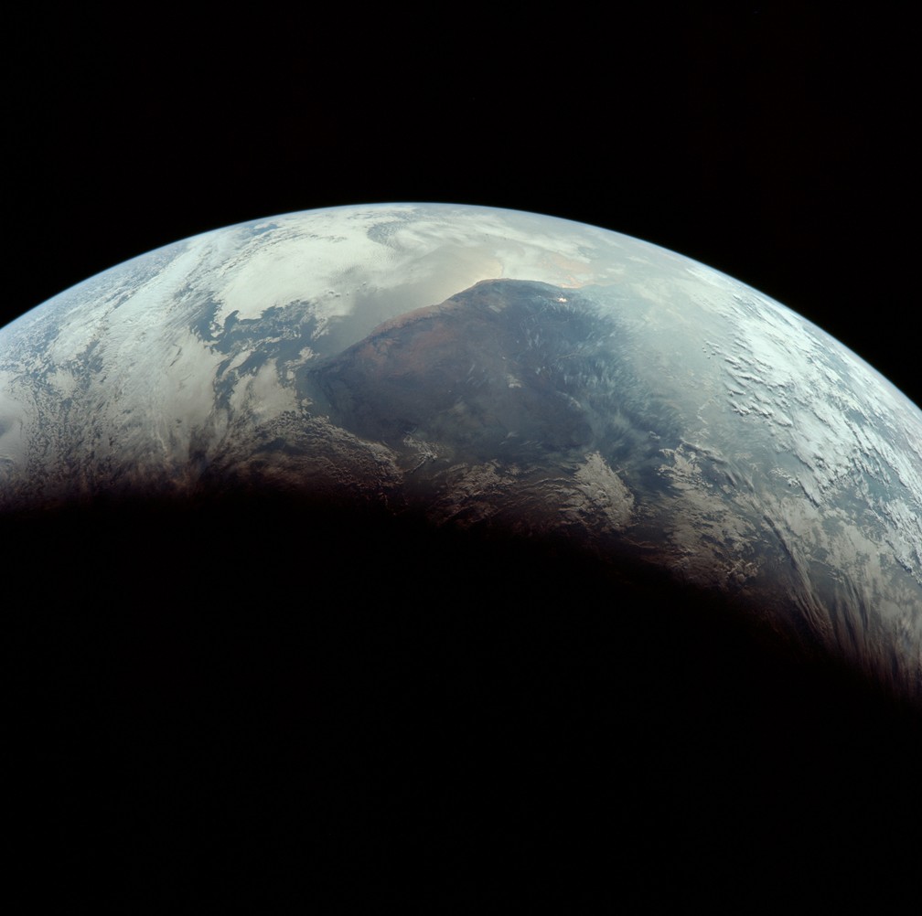 Tripulação volta à Terra — Foto: Divulgação/Nasa
