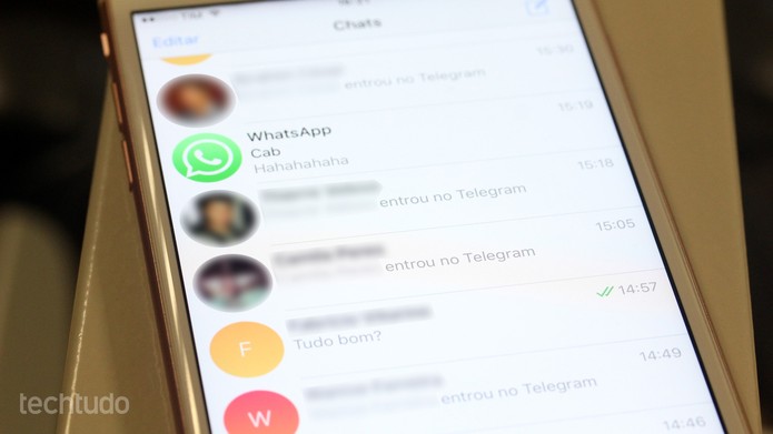 Fulano "entrou no Telegram", informa mensagem sempre que algum contato faz um cadastro no mensageiro (Foto: Thássius Veloso/TechTudo)