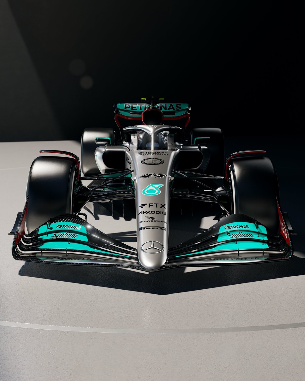 W13 Mercedes F1 2022 — Foto: Divulgação